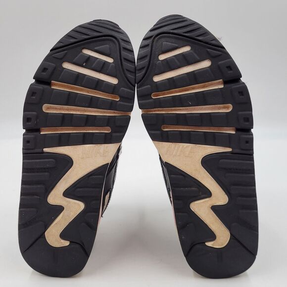 Nike Air Max 90 Leather GS Black Light Arctic Pink Sneakers CD6867 007 Size 3Y - Picture 8 of 10